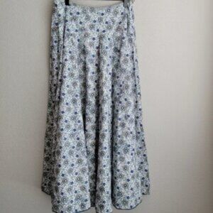 Anokhi Paneled Floral Cotton Skirt size S NWT
